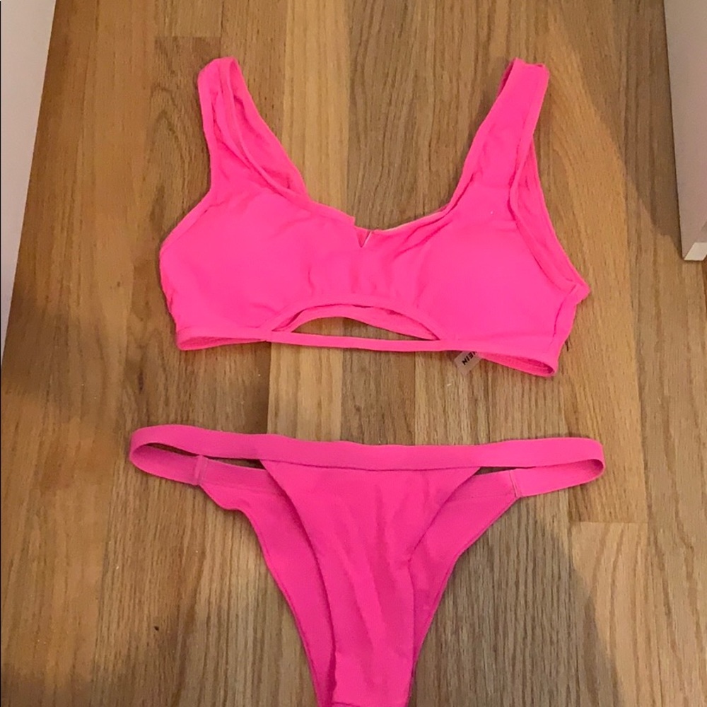Pink bikini set